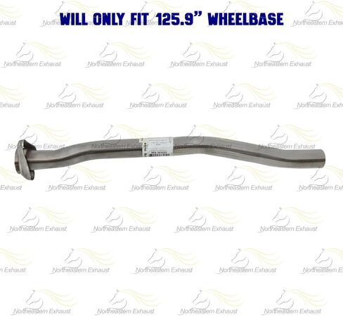 Exhaust Intermediate Pipe Compatible for 1998-2003 Mazda B3000 3.0L | 1998-2003 Mazda B4000 4.0L | Stainless Steel | Northeastern Exhaust | Includes Clamp, Gasket, and Spring Bolts | Direct-Fit in Kuwait