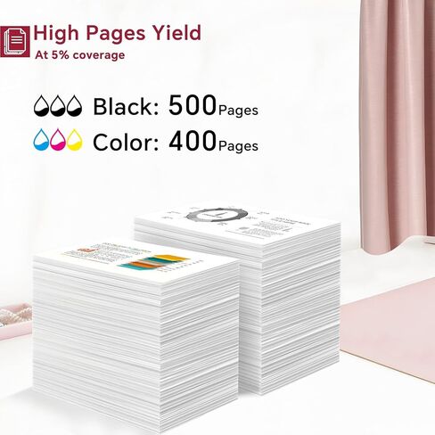 PG-285XL CL-286XL Black Color Ink Cartridge Compatible for Canon PG-285 CL-286 Value Pack, Printer Ink for Canon 285 286 Ink Work with Pixma TR7820, TS7720, TS7722 Inkjet (2-Cartridges) in Saudi Arabia