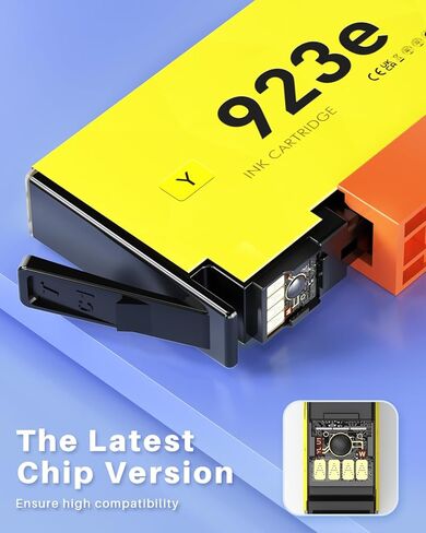 923XL 923 Ink Cartridges for HP Printers Replacement for HP 923XL Ink Cartridges Combo Pack 923e Ink to Work with OfficeJet Pro 8135 8130 8139 8138 8122 8120 8124 8125 8130 Printer (BK/C/Y/M, 4-Pack) in Kuwait