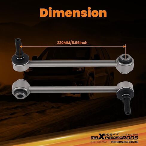 maXpeedingrods 1-3.5" Lift Rear Sway Bar Links For Jeep Wrangler JK JL 2007-2021 in Kuwait