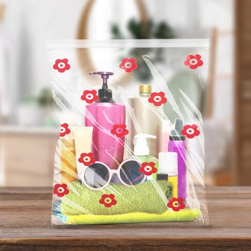 14 Packs 5 Gallon Bags Zipper Cloth Storage Bags Extra Large -Freezer Bags Thick Reclosable Bags for Storage Clothing Prep Moving BPA-Free Travel, Office Supplies Essential Size 18"x 24" maple in Saudi Arabia