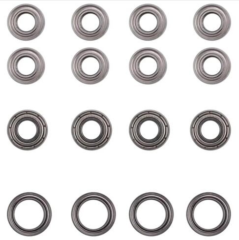 RC Parts Compatible with Tamiya for TT-02 TT-02D 1/10 Remote Control Car Upgrade Parts Modification Accessories 16Pcs Ball Bearing Kit in Saudi Arabia