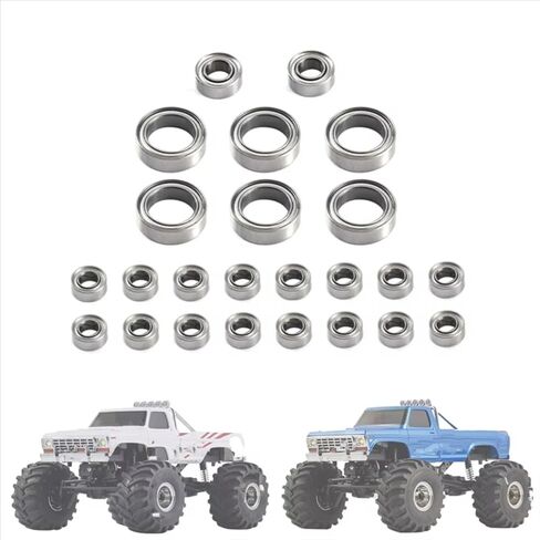 RC Parts Compatible with FMS for FCX24 1/24 Remote Control Crawler Car Upgrade Parts Modification Accessories 24Pcs Steel Ball Bearing Set in Saudi Arabia