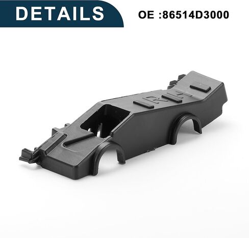 دعامة دعم المصد لسيارة Hyundai Tucson 2016-2021 متينة رقم 86514D3000 | دعامة تثبيت المصد الأمامي الأيمن قطعة واحدة باللون الأسود in Kuwait
