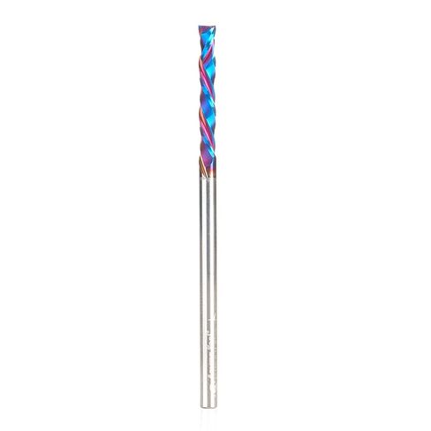 Amana Tool Spektra Extreme Tool Life Coated Solid Carbide CNC Compression Spiral Router Bit, 46704-K, 3/8 D x 1-1/4 CH x 3/8 Shank x 3 Inch Long 2 Flute in Saudi Arabia