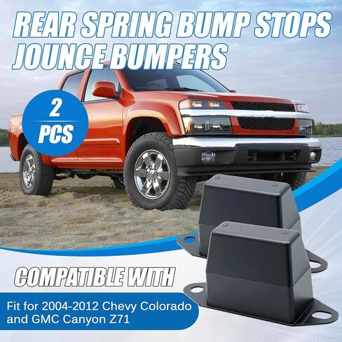 2PCS Rear Spring Bump Stops Jounce Bumpers Compatible with 2004-2012 Chevy Colorado and GMC Canyon Z71 in Kuwait