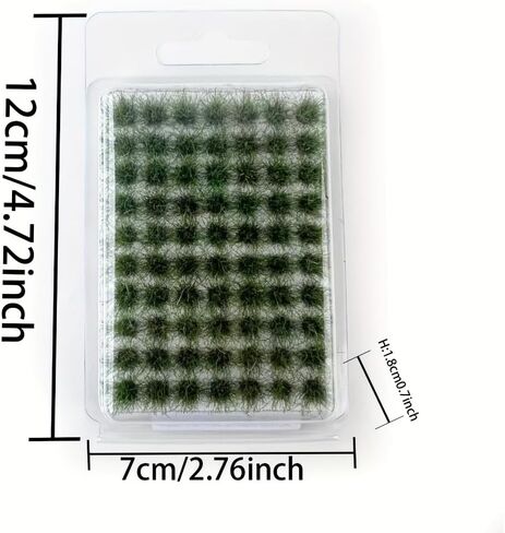 208 PCS Static Grass Tuft Diorama Supplies, Miniature Landscape Scenery for Railway Terrain, Multi-Scale Forest Basing Material, Greenery Kit in Kuwait