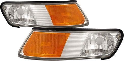 HEADLIGHTSDEPOT Park Signal Marker Lights Compatible With Mercury Grand Marquis 1998-2002 Includes Left Driver and Right Passenger Side Signal Lights in Kuwait