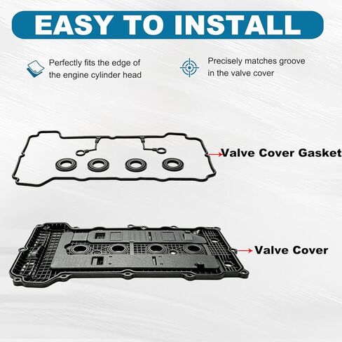 Valve Cover Gasket Set 22441-2E000 VS50824R-Engine Head Gasket Kit Fit for Hyundai Elantra 1.8L 2011-2019,2.0L Sonata 2016-2019,Tucson 2011-2019,Kia Soul 2012-2019,Optima 2017-2019-Replace VS50644S in Saudi Arabia