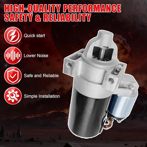 6744 Kohler Starter Fit for 2509808 2509809 2509811 8000335 SDR0291 41012182 41012182R 41012414 15 16 17 18 20 21 22 23 25 26 27 28 30 31 HP, John Deere Toro Cub Cadet Scotts Thomas Grasshopper in Saudi Arabia