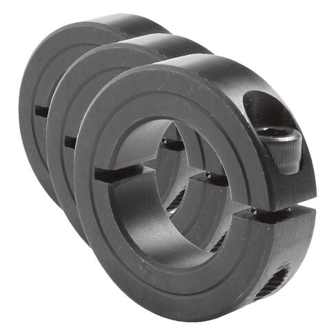 1C-100 Black Oxide Plated Steel One-Piece Clamping Collar, 1" Bore Size, 1-3/4" Outside Diameter, 1/4"-28 x 5/8" Set Screw in Saudi Arabia