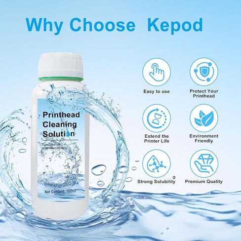 مجموعة تنظيف رأس الطباعة DTF & DTG لجميع طابعات DTF DTG لرأس الطباعة EPN XP600 ET8550 L1800 XP15000 R1390 DX5 DX7 المتوافقة مع طابعة أفلام النقل المباشر (100 مل) in Kuwait