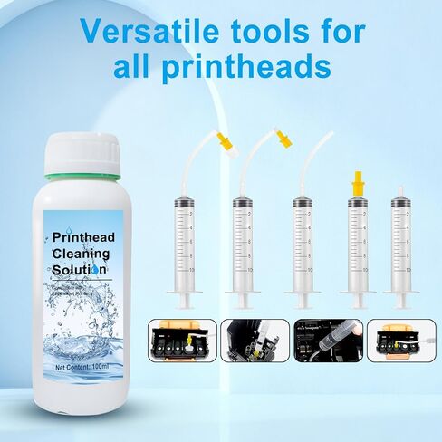 مجموعة تنظيف رأس الطباعة DTF & DTG لجميع طابعات DTF DTG لرأس الطباعة EPN XP600 ET8550 L1800 XP15000 R1390 DX5 DX7 المتوافقة مع طابعة أفلام النقل المباشر (100 مل) in Kuwait