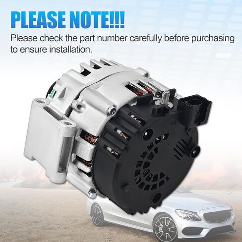 000-906-87-06 Alternator Compatible with Mercedes Benz GLS450 2017-2019, E43 AMG 2017 2018, GL450 2015 2016, GLE450 AMG C450 AMG 2016 200A 12V in Saudi Arabia