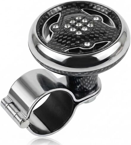 ASIJUNTYECHO Steering Wheel Handle, Steering Wheel Ball, Steering Wheel Knob Spinner with Smooth Ball Bearing, Steering Assist Suicide Knob for Cars Trucks Semis Tractors Boats RVs Mowers in Saudi Arabia