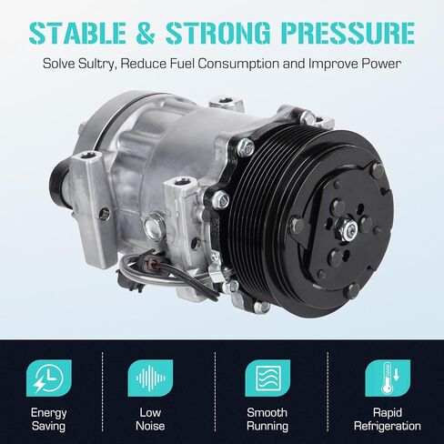 Air Conditioning AC Compressor Fit for Dodge RAM 2500 & 3500 5.9L 1994 1995 1996 1997 1998 1999 2000 2001 2002 2003 2004 2005, Air Condition automotive replacement, Only for Turbocharged, CO 4775C in Kuwait