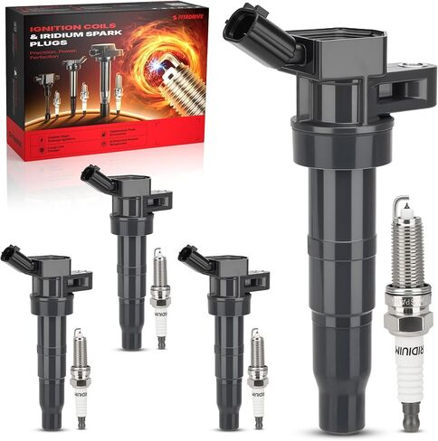 UF611 Ignition Coil Pack and 9723 Iridium Spark Plug XP6203 for Hyundai Sonata 2008-2014 Santa Fe 2010-2016 Tucson 2010-2015, for Kia Sorento 2011-2015 Optima 2009-2015 Replace IC683 52-1927 in Kuwait