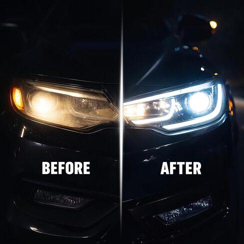 Headlight Restoration Kit Professional Ceramic Coating Headlight Cleaner for Used Car Renovation & Enhance Night Driving Safety for Families & DIY Beginners No Sanding UV Shield Lens Restorer in Saudi Arabia