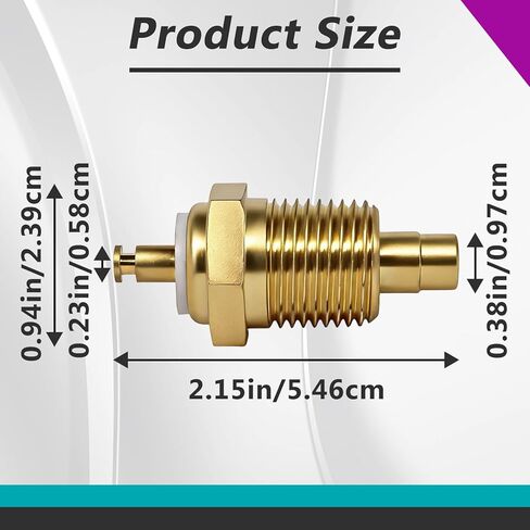 G1852 Engine Coolant Temperature Sensor, Brass Construction Compatible with Chevrolet Pontiac Buick & More in Saudi Arabia