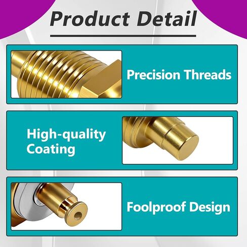 G1852 Engine Coolant Temperature Sensor, Brass Construction Compatible with Chevrolet Pontiac Buick & More in Saudi Arabia
