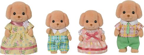 Calico Critters Toy Poodle Family, Set of 4 Collectible Doll Figures in Kuwait