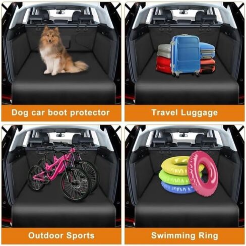 Dog Cargo Liner for Toyota Sienna 2021-2025 2026, Waterproof Trunk Cover for Dogs Pet Seat Protector with Bumper Flap Heavy Duty Non-Slip Backing Fabric in Saudi Arabia