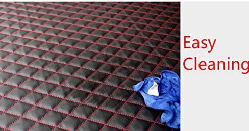Kune Black Red Leather All Weather Cargo Liner Boot Carpet Liner Trunk Mat for Ford Mustang 2015-2019 in Saudi Arabia