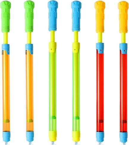 6 Pack Powerful Water Toy Guns, 16.5 Inch High Capacity Squirt Guns for Kids & Adults, Summer Swimming Pool Beach Sand Water Fighting Toys, Party Favors in Saudi Arabia