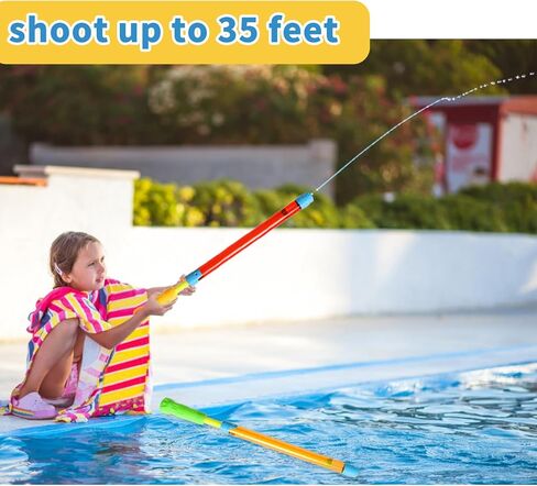6 Pack Powerful Water Toy Guns, 16.5 Inch High Capacity Squirt Guns for Kids & Adults, Summer Swimming Pool Beach Sand Water Fighting Toys, Party Favors in Saudi Arabia