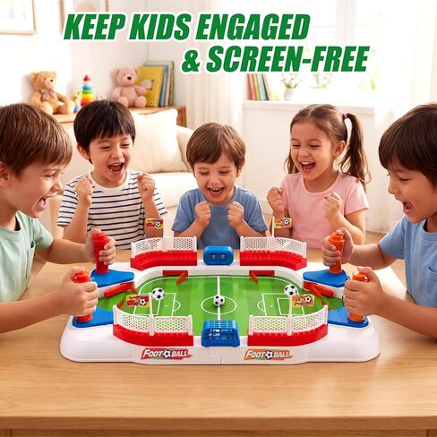 Soccer Board Game for Kids: Mini Table Top Football Indoor Games, Pinball Machine for Boys 5 6 7 8-12 Years Old, Interactive Tabletop Foosball Toys Birthday Sports Gifts in Saudi Arabia