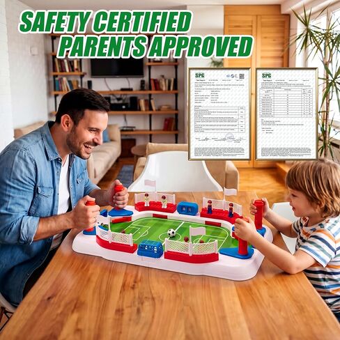 Soccer Board Game for Kids: Mini Table Top Football Indoor Games, Pinball Machine for Boys 5 6 7 8-12 Years Old, Interactive Tabletop Foosball Toys Birthday Sports Gifts in Saudi Arabia