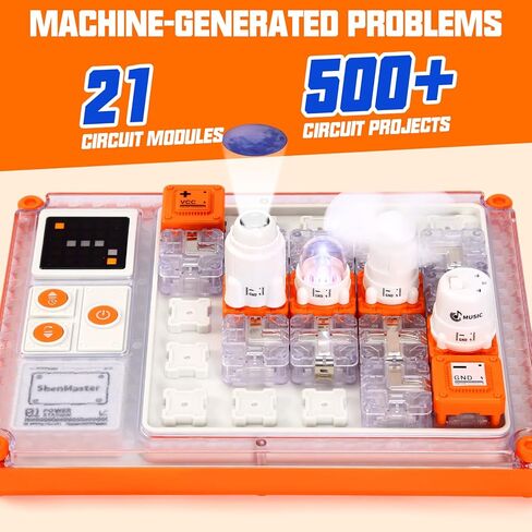 Circuit Maze Blocks for Kids, Stem Circuit Puzzle Board with 500+ Projects, Educational Science Experiment Toy Gift for Boys Girls Age 8+ in Saudi Arabia
