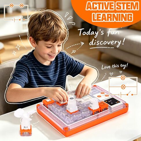 Circuit Maze Blocks for Kids, Stem Circuit Puzzle Board with 500+ Projects, Educational Science Experiment Toy Gift for Boys Girls Age 8+ in Saudi Arabia