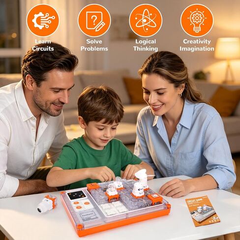 Circuit Maze Blocks for Kids, Stem Circuit Puzzle Board with 500+ Projects, Educational Science Experiment Toy Gift for Boys Girls Age 8+ in Saudi Arabia