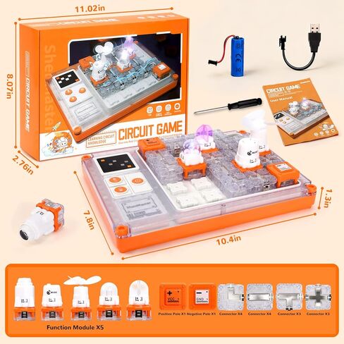 Circuit Maze Blocks for Kids, Stem Circuit Puzzle Board with 500+ Projects, Educational Science Experiment Toy Gift for Boys Girls Age 8+ in Saudi Arabia