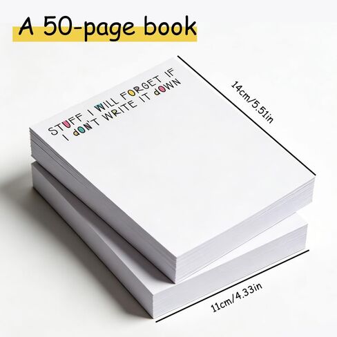 A Fun to-Do List Notebook - Humorous Sticky Note Notebook, Creative Gift, 50 Pages Per Set in Kuwait