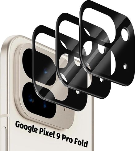 Orzero (3 عبوات) متوافقة مع واقي عدسة الكاميرا Google Pixel 9 Pro Fold، حافظة من الزجاج المقسى 9H مضادة للخدش ولا تؤثر على اللقطات الليلية والفلاش in Saudi Arabia