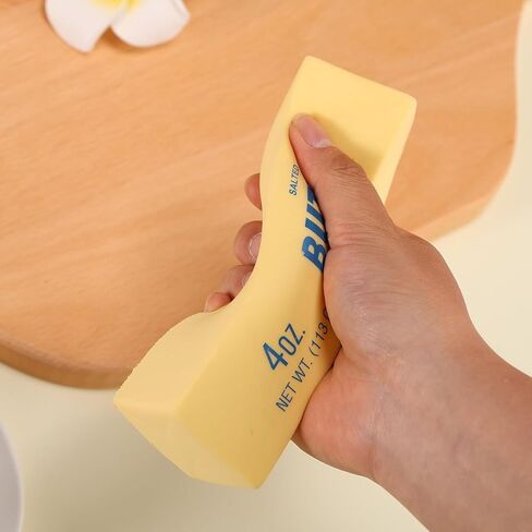 Slow Rising Butter Squishy Toy 2 Pack, Realistic Butter Stick Soft Squeeze Stress Relief Fidget Toys, Sensory Relaxation Tool for Anxiety Relief, Party Favors Office Desk Gadgets in Saudi Arabia