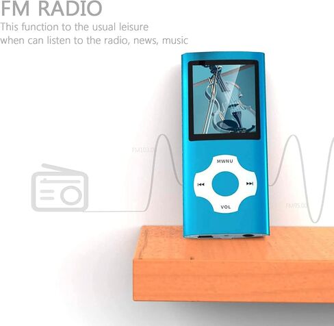 MP3 Player, Hotechs MP3 Music Player with 32GB Memory SD Card Slim Classic Digital LCD 1.82'' Screen MINI USB Port with FM Radio, Voice Record in Saudi Arabia