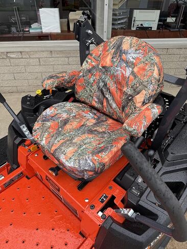 Durafit Seat Covers, Custom Fit Kubota Seat Cover for KUBOTA 200 Series/KIOTI ZR Zero Turn Mowers Z252 Series in Orange Camo Waterproof Endura Fabric, Protection, Comfort and Style in Saudi Arabia