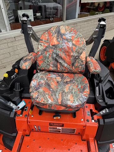 Durafit Seat Covers, Custom Fit Kubota Seat Cover for KUBOTA 200 Series/KIOTI ZR Zero Turn Mowers Z252 Series in Orange Camo Waterproof Endura Fabric, Protection, Comfort and Style in Saudi Arabia
