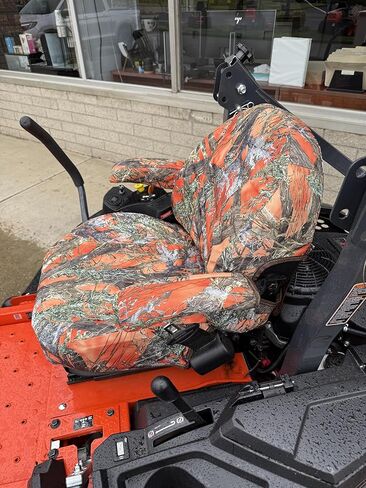 Durafit Seat Covers, Custom Fit Kubota Seat Cover for KUBOTA 200 Series/KIOTI ZR Zero Turn Mowers Z252 Series in Orange Camo Waterproof Endura Fabric, Protection, Comfort and Style in Saudi Arabia