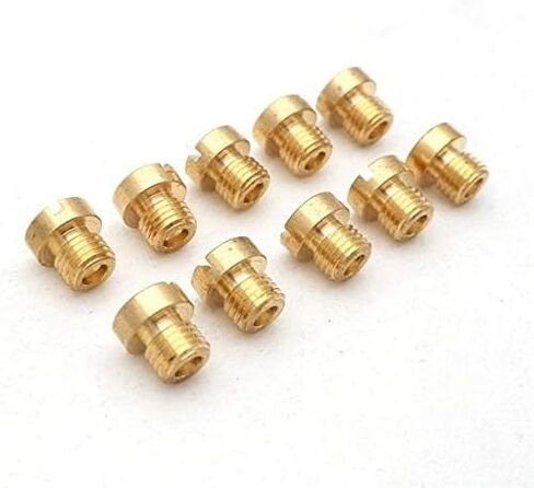 10 X M6 Thread 6mm Main Jet Kit for Dellorto Carb 98 102 105 108 110 112 115 120 125 130 Injector Nozzle in Saudi Arabia