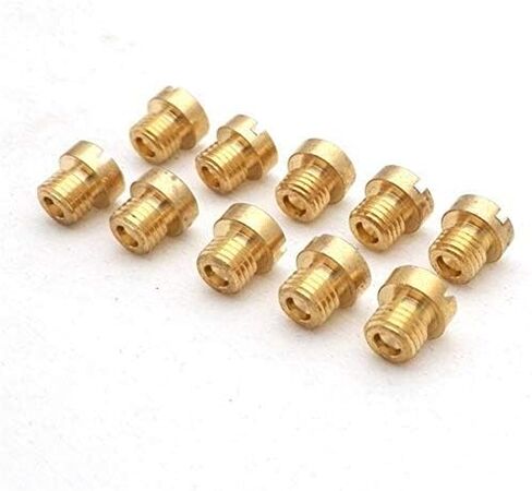 10 X M6 Thread 6mm Main Jet Kit for Dellorto Carb 98 102 105 108 110 112 115 120 125 130 Injector Nozzle in Saudi Arabia