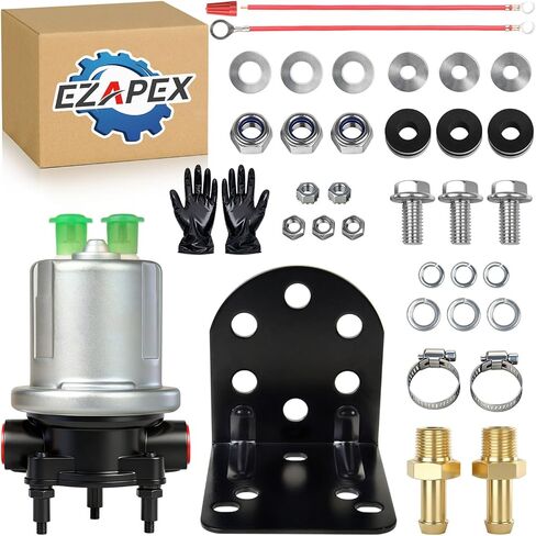 مضخة وقود كهربائية مطورة P4600HP SP8117 بديلة للسيارات 12 فولت (تشمل القفازات) متوافقة مع بنزين الإيثانول والميثانول والديزل in Kuwait