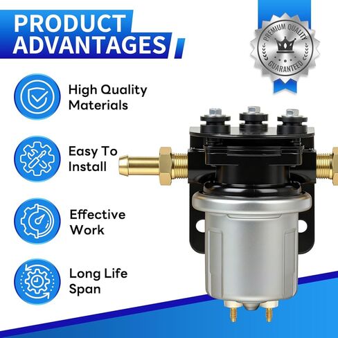 مضخة وقود كهربائية مطورة P4600HP SP8117 بديلة للسيارات 12 فولت (تشمل القفازات) متوافقة مع بنزين الإيثانول والميثانول والديزل in Kuwait