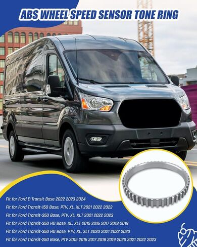 ABS Wheel Speed Sensor Tone Ring Fit for Ford E-Transit Base, Fit for Transit 150 250 350 Base, Replacement BK3Z-2C189-A in Kuwait