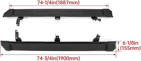 KUAFU Running Boards Side Step Compatible with 2021-2025 Ford Bronco 4-Door Step Bars Tube Nerf Bar Black Powder Coated in Kuwait