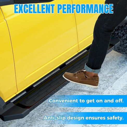 KUAFU Running Boards Side Step Compatible with 2021-2025 Ford Bronco 4-Door Step Bars Tube Nerf Bar Black Powder Coated in Kuwait