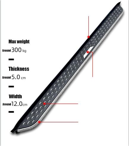 2PCS/Set All Black Running Board Fits for GMC Acadia 2024 2025 2026 Aluminum Side Step Side Bar Car Protect Stairs Pedals with Mounted Brackets Screws in Saudi Arabia